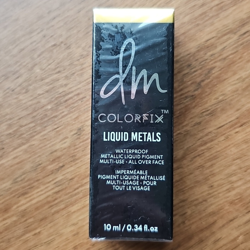 NIB Danessa Myricks Beauty Colorfix Liquid Metals Waterproof Pigment Sealed 24K - Picture 3 of 5
